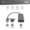 Hub USB 3.0/Koncentrator 4-portowy SlimLine USB A + adapter USB-C 5Gbps, złącze zasilania USB-C -9812913