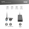 Hub USB 3.0/Koncentrator 4-portowy SlimLine USB A + adapter USB-C 1,2m 5Gbps, złącze zasilania USB-C-9812918
