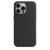 Etui silikonowe z MagSafe do iPhonea 15 Pro Max - czarne-9814743