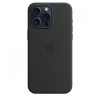 Etui silikonowe z MagSafe do iPhonea 15 Pro Max - czarne-9814744