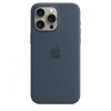 Etui silikonowe z MagSafe do iPhonea 15 Pro Max - sztormowy błękit-9814747