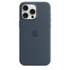 Etui silikonowe z MagSafe do iPhonea 15 Pro Max - sztormowy błękit-9814749
