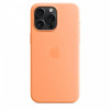Etui silikonowe z MagSafe do iPhonea 15 Pro Max - pomarańczowy sorbet-9814766