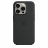 Etui silikonowe z MagSafe do iPhonea 15 Pro - czarne-9814779