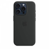 Etui silikonowe z MagSafe do iPhonea 15 Pro - czarne-9814780