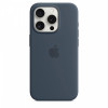 Etui silikonowe z MagSafe do iPhonea 15 Pro - sztormowy błękit-9814787