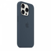 Etui silikonowe z MagSafe do iPhonea 15 Pro - sztormowy błękit-9814789