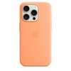 Etui silikonowe z MagSafe do iPhonea 15 Pro - pomarańczowy sorbet-9814809