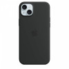 Etui silikonowe z MagSafe do iPhonea 15 Plus - czarne-9814830