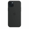 Etui silikonowe z MagSafe do iPhonea 15 Plus - czarne-9814834