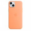 Etui silikonowe z MagSafe do iPhonea 15 Plus - pomarańczowy sorbet-9814855