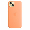 Etui silikonowe z MagSafe do iPhonea 15 Plus - pomarańczowy sorbet-9814857
