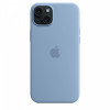 Etui silikonowe z MagSafe do iPhonea 15 Plus - zimowy błękit-9814869
