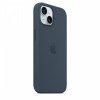 Etui silikonowe z MagSafe do iPhonea 15 - sztormowy błękit-9814897