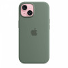 Etui silikonowe z MagSafe do iPhonea 15 - cyprysowe-9814927