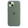 Etui silikonowe z MagSafe do iPhonea 15 - cyprysowe-9814929