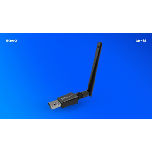 Karta sieciowa adapter Wi-Fi USB, 2.4 GHz / 5 GHz, 433 Mbps, AK-61-9810004