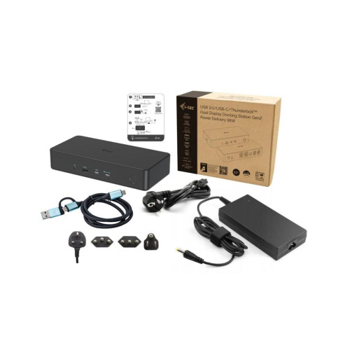 Stacja dokująca USB 3.0 / USB-C / Thunderbolt 3 Professional Dual 4K Display Docking Station Generation 2 + Power Delivery 100W -9810486