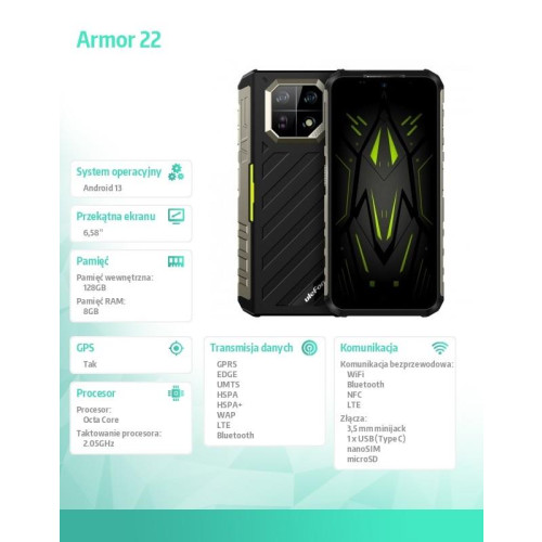 Smartfon Armor 22 6.58