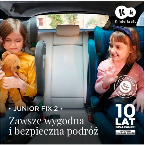 Fotelik samochodowy JUNIOR FIX 2 i-Size 100-150 cm ROCKET GREY-9811743