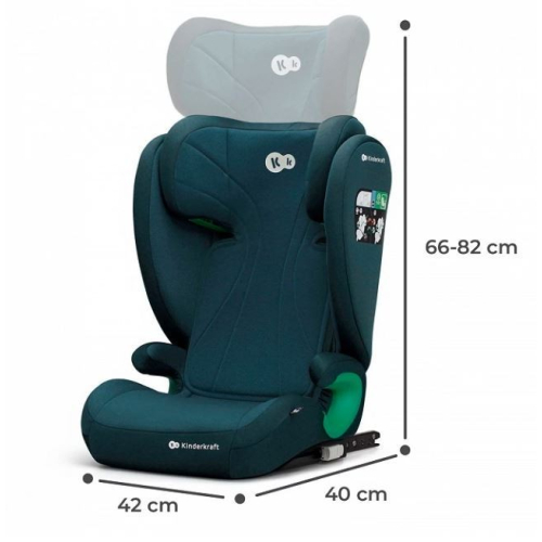 Fotelik samochodowy JUNIOR FIX 2 i-Size 100-150 cm ciemnozielony-9811767