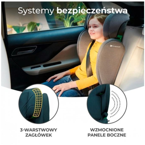 Fotelik samochodowy JUNIOR FIX 2 i-Size 100-150 cm ciemnozielony-9811777