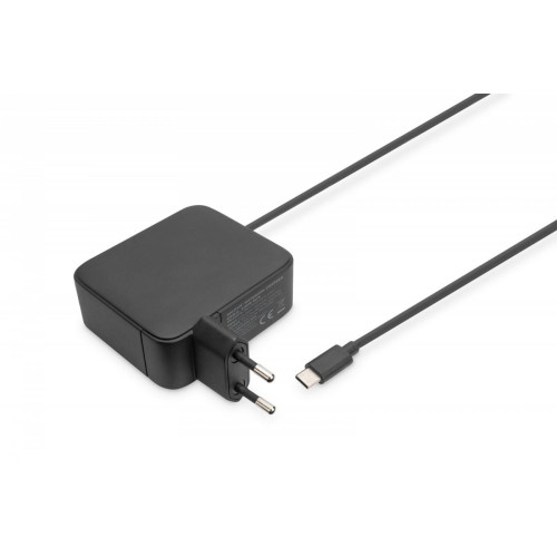 Ładowarka sieciowa zasilacz 1x USB-C PD 3.0 max. 100W GaN zintegrowany kabel 1,2m Czarna-9812908