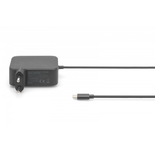 Ładowarka sieciowa zasilacz 1x USB-C PD 3.0 max. 100W GaN zintegrowany kabel 1,2m Czarna-9812909