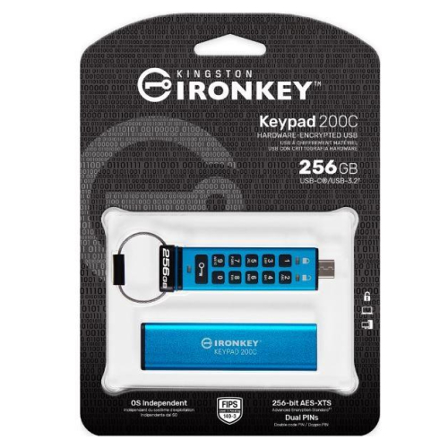 Pendrive 256GB IronKey Keypad 200 FIPS140-3 Lvl3 AES-256 -9813259