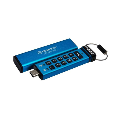 Pendrive 256GB IronKey Keypad 200C USB-C FIPS140-3 Lvl3 AES-256-9813260