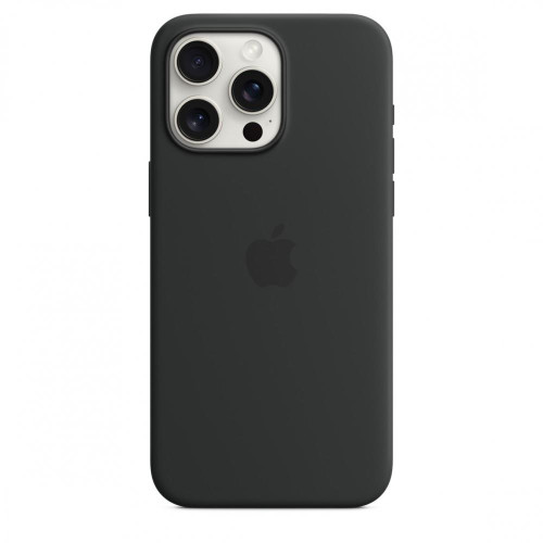Etui silikonowe z MagSafe do iPhonea 15 Pro Max - czarne-9814745