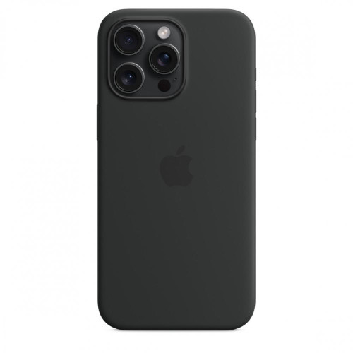 Etui silikonowe z MagSafe do iPhonea 15 Pro Max - czarne-9814746