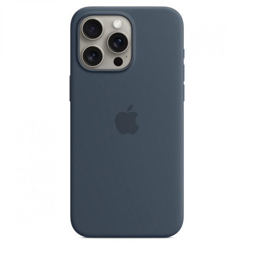 Etui silikonowe z MagSafe do iPhonea 15 Pro Max - sztormowy błękit-9814747