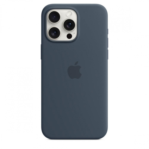 Etui silikonowe z MagSafe do iPhonea 15 Pro Max - sztormowy błękit-9814749