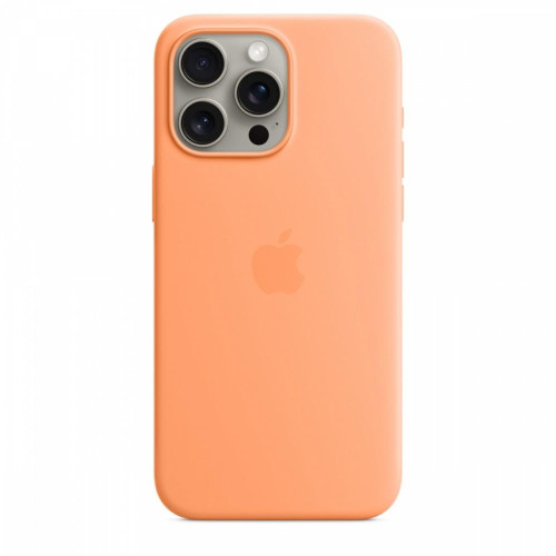 Etui silikonowe z MagSafe do iPhonea 15 Pro Max - pomarańczowy sorbet-9814763