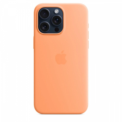 Etui silikonowe z MagSafe do iPhonea 15 Pro Max - pomarańczowy sorbet-9814764