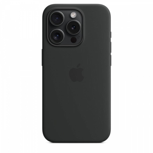Etui silikonowe z MagSafe do iPhonea 15 Pro - czarne-9814782