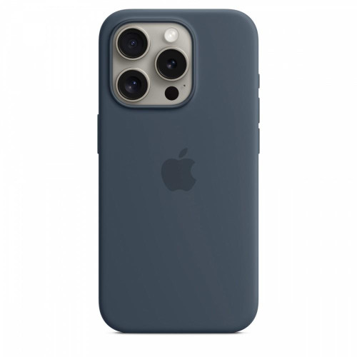 Etui silikonowe z MagSafe do iPhonea 15 Pro - sztormowy błękit-9814785