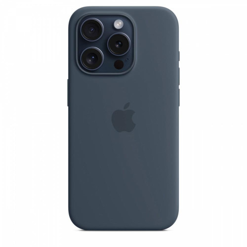 Etui silikonowe z MagSafe do iPhonea 15 Pro - sztormowy błękit-9814786