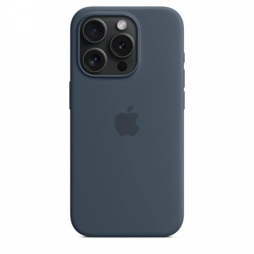 Etui silikonowe z MagSafe do iPhonea 15 Pro - sztormowy błękit-9814788
