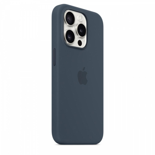 Etui silikonowe z MagSafe do iPhonea 15 Pro - sztormowy błękit-9814789