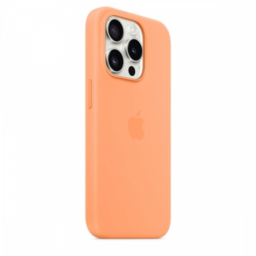Etui silikonowe z MagSafe do iPhonea 15 Pro - pomarańczowy sorbet-9814811
