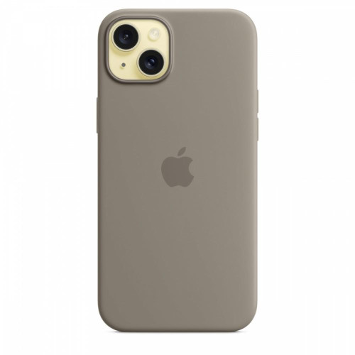 Etui silikonowe z MagSafe do iPhonea 15 Plus - popielaty brąz-9814842