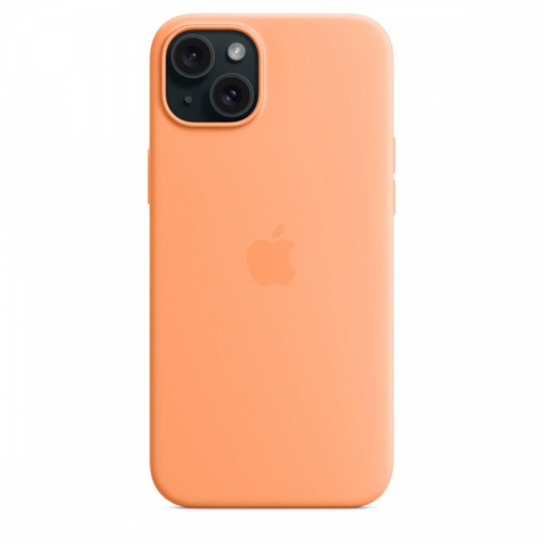 Etui silikonowe z MagSafe do iPhonea 15 Plus - pomarańczowy sorbet-9814859