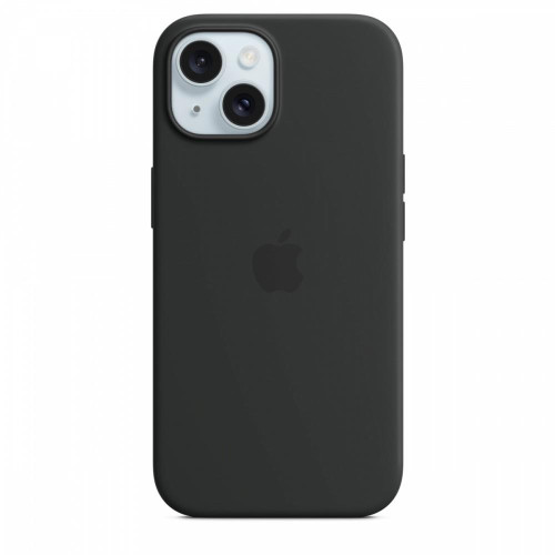 Etui silikonowe z MagSafe do iPhonea 15 - czarne-9814885