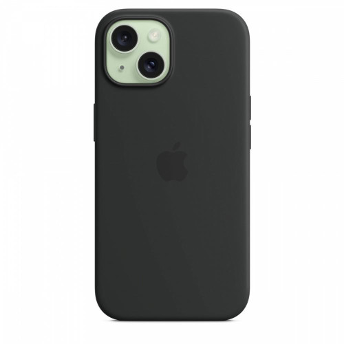 Etui silikonowe z MagSafe do iPhonea 15 - czarne-9814888