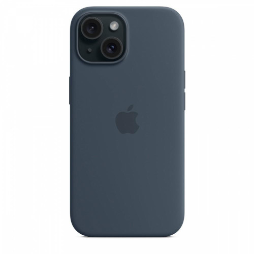 Etui silikonowe z MagSafe do iPhonea 15 - sztormowy błękit-9814896