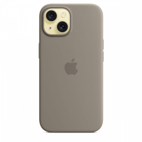 Etui silikonowe z MagSafe do iPhonea 15 - popielaty brąz-9814901