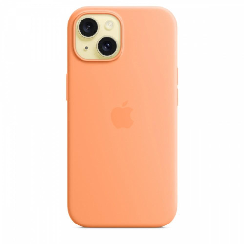 Etui silikonowe z MagSafe do iPhonea 15 - pomarańczowy sorbet-9814921