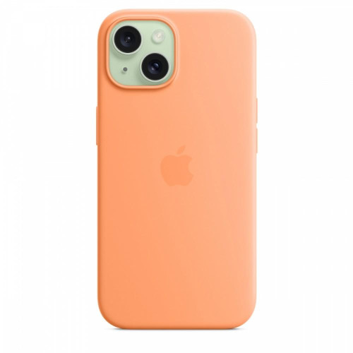 Etui silikonowe z MagSafe do iPhonea 15 - pomarańczowy sorbet-9814922